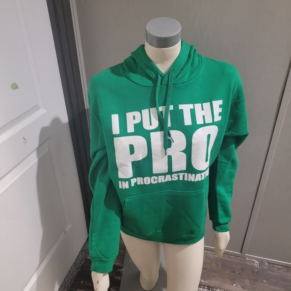 Mens sweatshirt ( I put the pro in procrastination - Picture 3 of 7